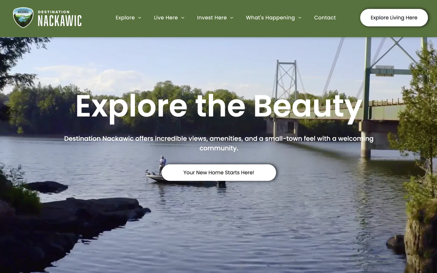 The Destination Nackawic Economic Development Corporation website