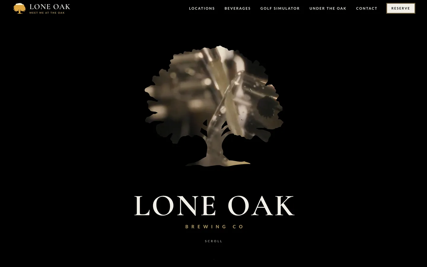 The Lone Oak Brewing Co. website