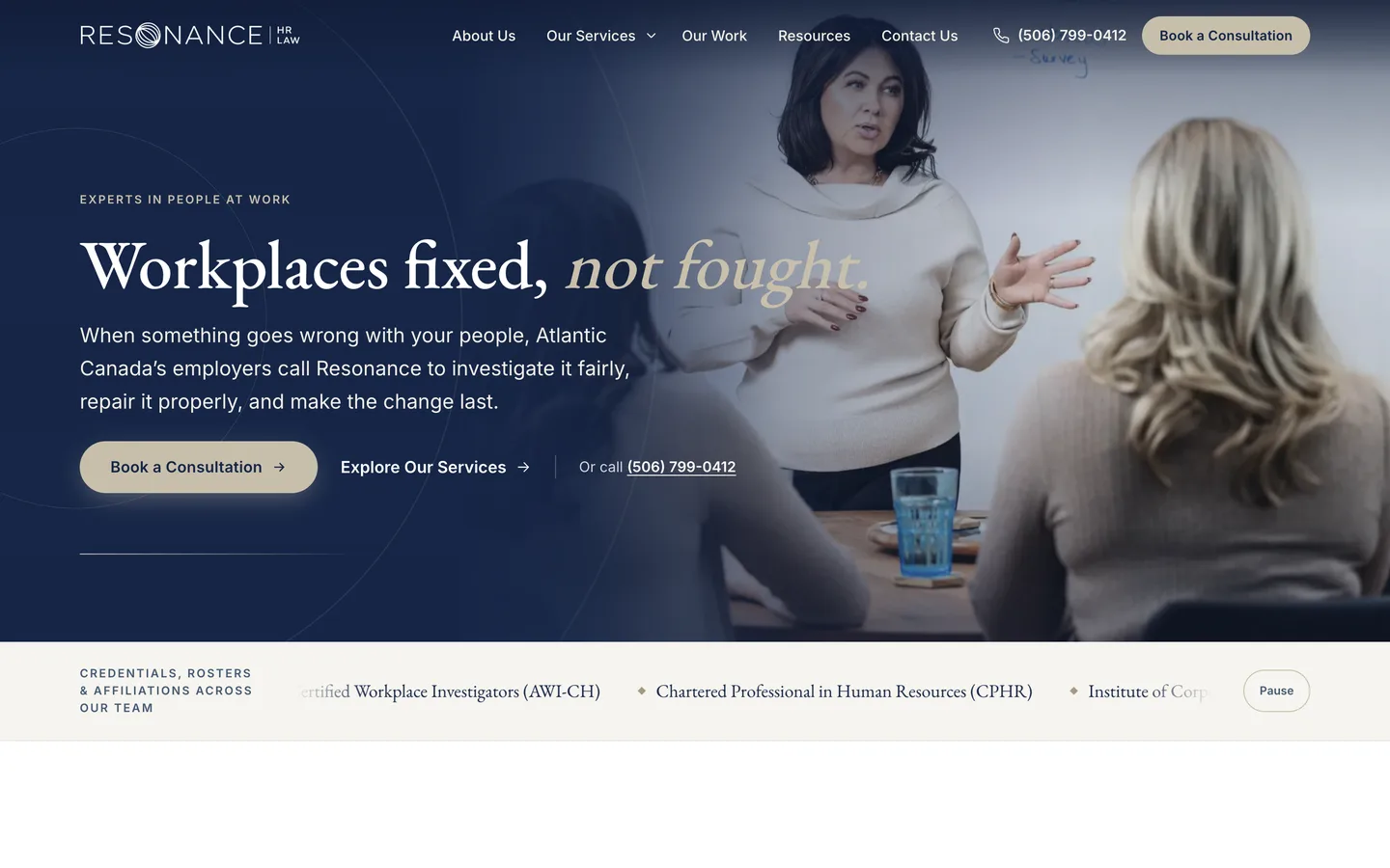 The Resonance HR Law (Trisha Perry) website